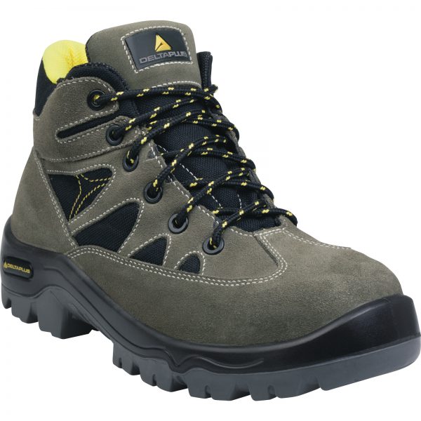 WYSOKIE BUTY Z DWOINY WELUROWEJ I MATERIŚU MESH - S1P SRC