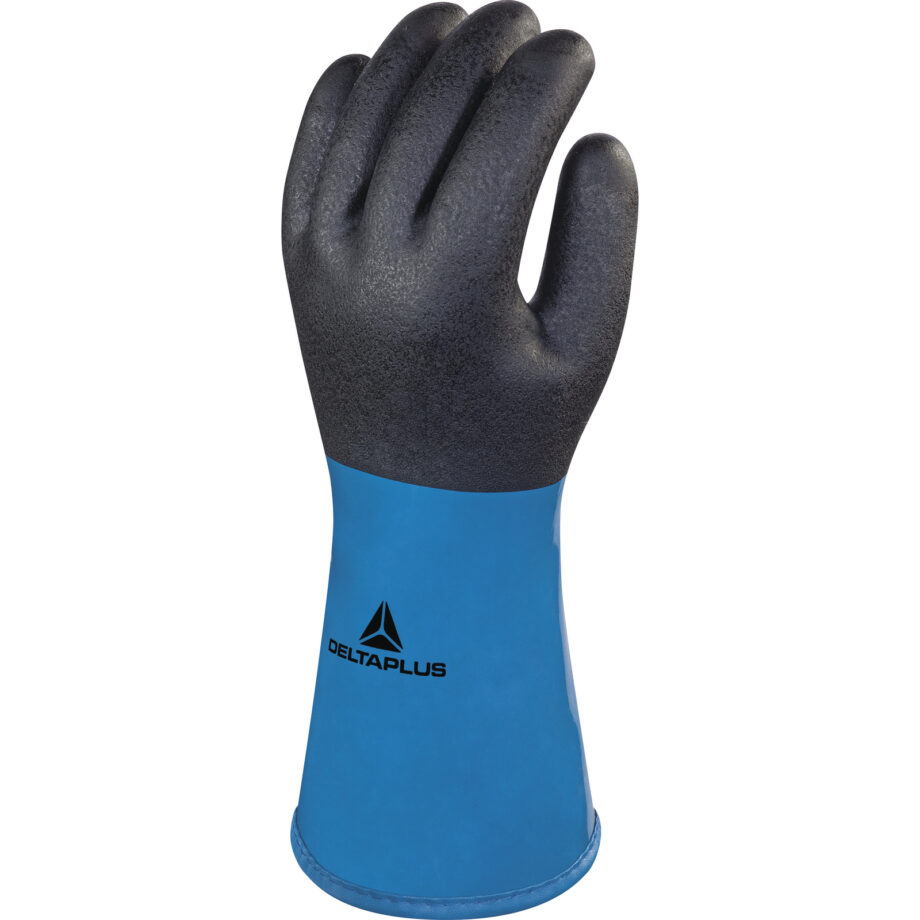 RĘKAWICA Z PVC/NITRYLOWĄ NA WKŁADZIE Z AKRYLU - STRONA CHWYTNA POWLEKANA PVC/NITRYLEM - 30 CM