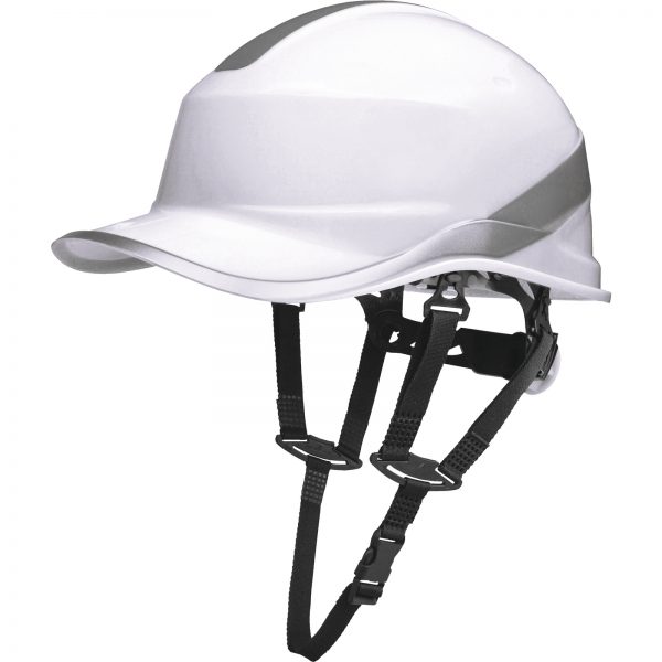 HEŁM OCHRONNY Z ABS O KSZTŚCIE CZAPECZKI BASEBALL + PASKIEM PODBRÓDKOWYM - SYSTEM REGULACJI ROTOR¨