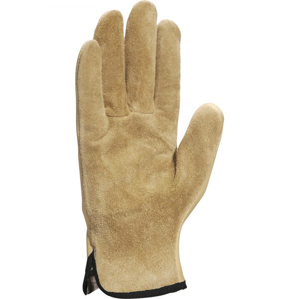 RĘKAWICA ZE SKÓRY BYDLĘCEJ WODOODPORNA DŁOÁ Z ODWRÓCONEGO LICA Z PODSZEWKĄ KEVLAR¨ - 2 NICI