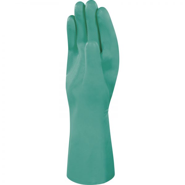 RĘKAWICA Z NITRYLU FLOKOWANA BAWEŁNĄ - 33 CM