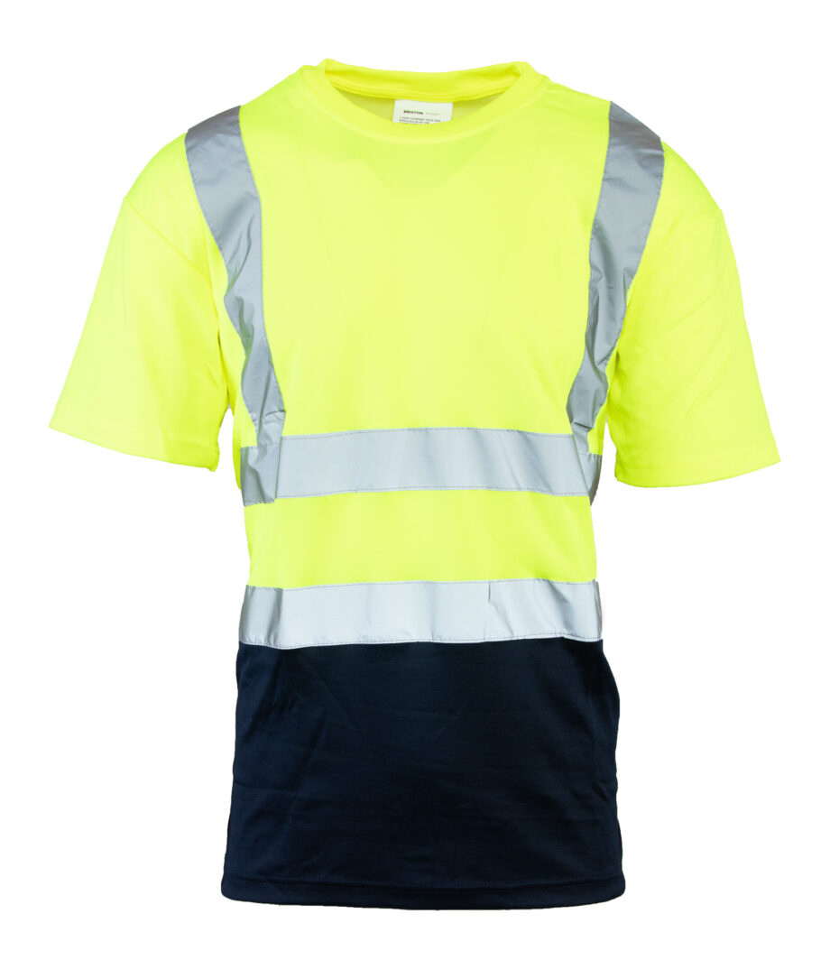 KOSZULKA Z PASAMI ODBLASKOWYMI 50-50 160G