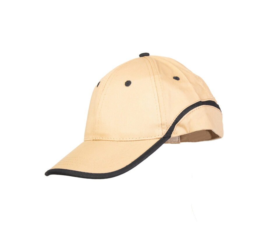 CZAPKA BASEBALL BEŻOWO-CZARNA