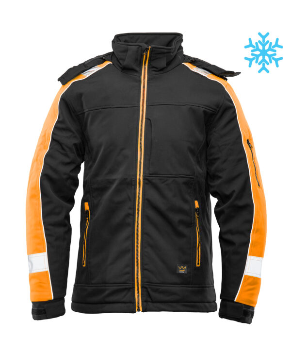 OCIEPLANY SOFTSHELL RIVAL POMARAŃCZOWY