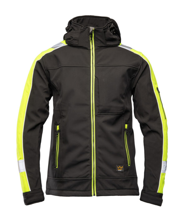 RIVAL SOFTSHELL RIVAL CZARNY/ŻÓŁĆ